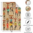 thumbnail image 3 of Kitchen Towels African Woman Pattern Cleaning Towel Absorbent Hand Towels Tea Towels for Home Restaurant Dish Clean 28" x 18", 4PCS Washcloth Gift, 3 of 7