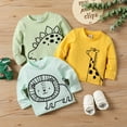 thumbnail image 3 of PatPat Toddler Boys Girls Sweatshirts & Hoodies Animal Graphic Tees, Light Blue, 5-6 Years, 3 of 7