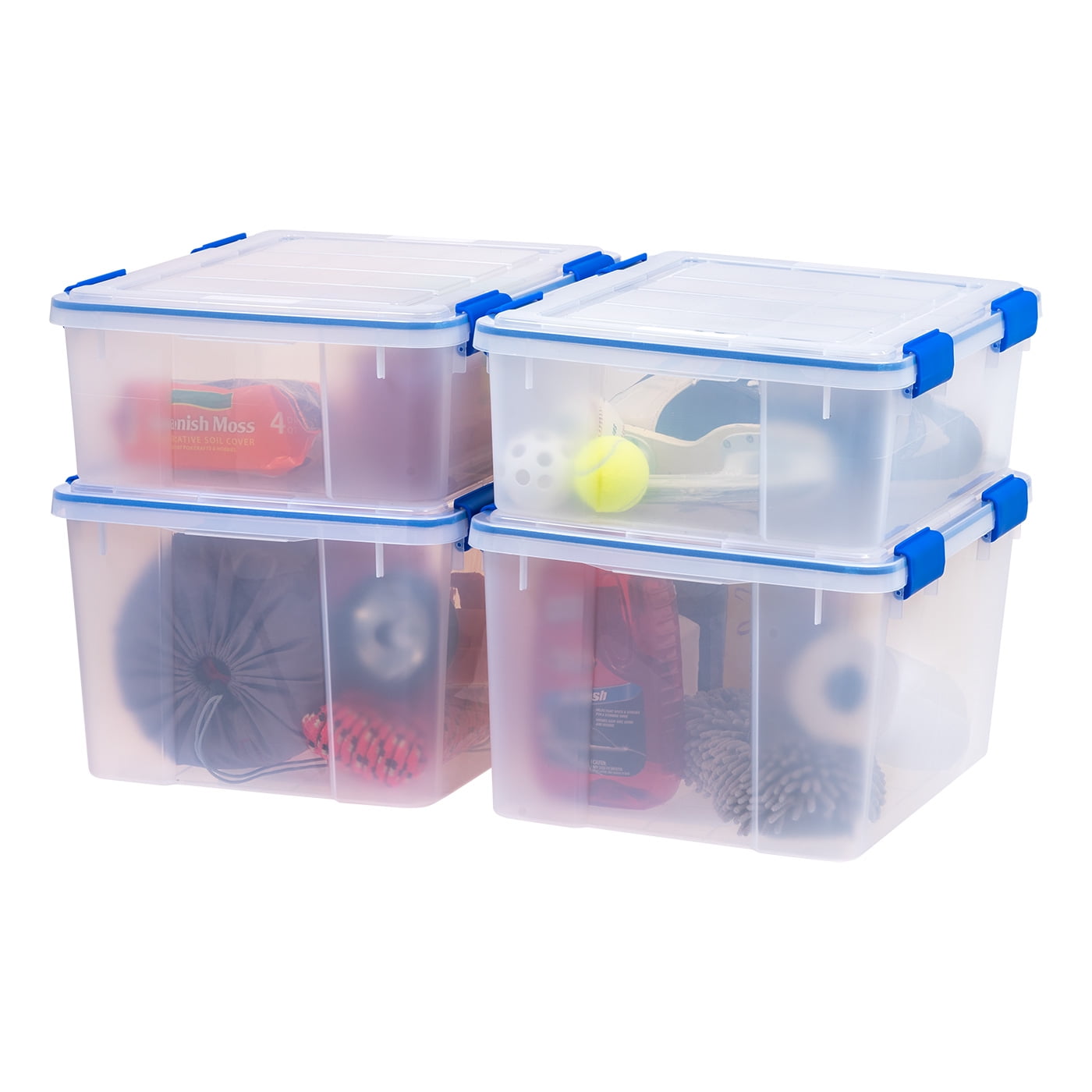 IRIS USA WSB-S/SD Combo WeatherShield 26.5 and 44 Quart Storage Box Clear IRIS USA WSB-S/SD Combo WeatherShield 26.5 and 44 Quart Storage Box Clear