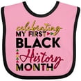 thumbnail image 3 of Inktastic Celebrating My First Black History Month for Kids Boys or Girls Baby Bib, 3 of 4