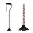 thumbnail image 2 of NOVA Medical Products NOVA Sugarcane, Walking Cane with All Terrain Rubber Quad Tip Base and Carrying Strap, Butterfly Symphony Design, 2 of 4