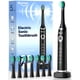 thumbnail image 1 of Bymore Cepillo de dientes eléctrico para adultos, cepillo de dientes sónico de viaje con 8 cabezales de repuesto, cepillo de dientes recargable ultra limpio, portátil, una carga durante 330 días, 5 mo, 1 of 5