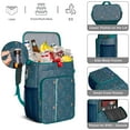 thumbnail image 5 of Gothic Celestial Insulated Cooler Backpack - 23L Leakproof Soft Cooler Bag for Camping, Beach & Picnic with Sun & Moon Print, 5 of 5