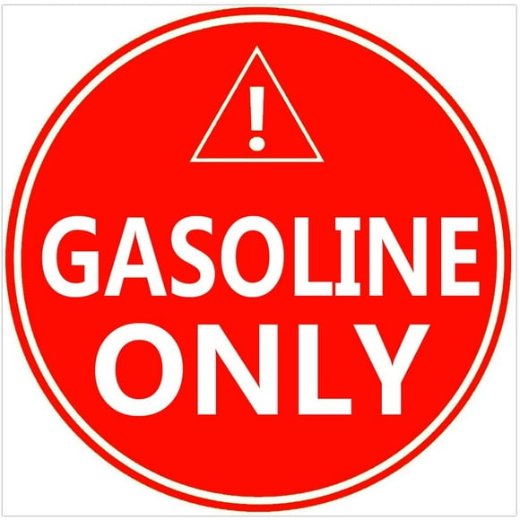 Gasoline Only Sticker Sign,4" Gasoline Only Decal Labels - to Prevent User Error - Adhesive Fuel Stickers for Trucks,
