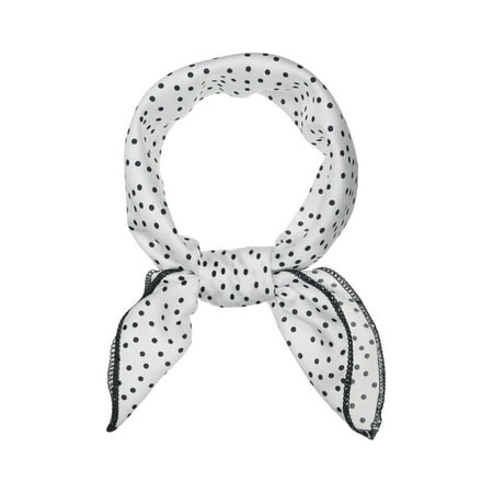 Allegra K Women's 50cm Vintage Polka Dots Square Scarf Neckerchief