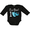 thumbnail image 3 of Inktastic 1st Birthday Mermaid Party Girls Long Sleeve Baby Bodysuit, 3 of 5