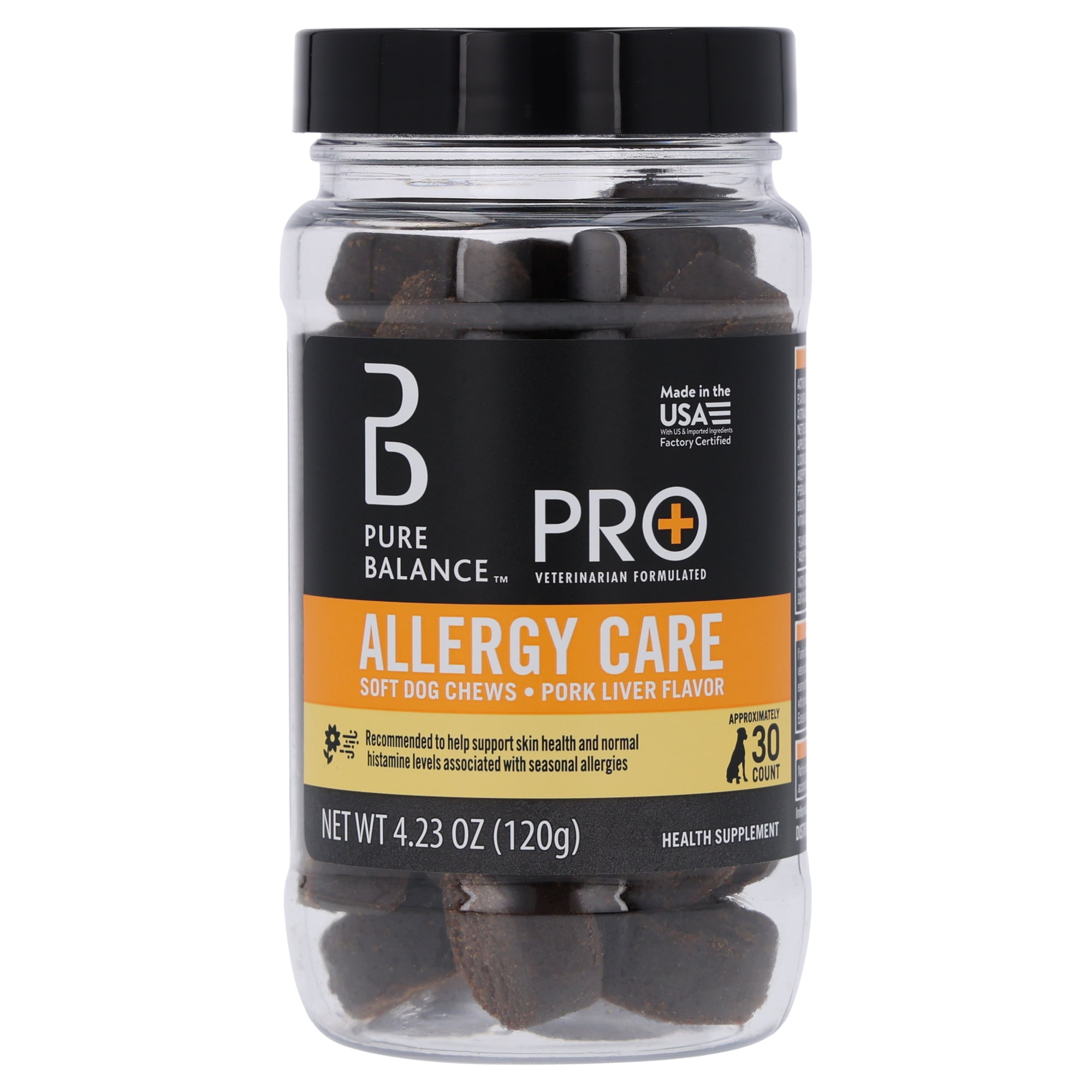 Pure Balance Pro+ Allergy Care for Dogs, 30 Count Soft Chews