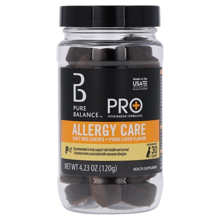 Pure Balance Pro+ Allergy Care for Dogs, 30 Count Soft Chews