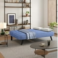 thumbnail image 3 of Serta Fletcher Modern Twin Futon, Blue Woven Fabric, 3 of 11