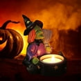 thumbnail image 5 of KMMYS Halloween Decoration Witch Skeleton Resin Candle Ornament, Unique Designs, Versatile Use, Functional Halloween Tabletop Decor, Intricate Details, Trick or Treat Holder, 5 of 6