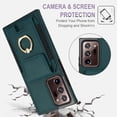 thumbnail image 6 of Allytechgroup Wallet Case for Samsung Galaxy Note 20 Ultra, PU Leather Cards Slots Ring Kickstand Anti-Scratch Stylish Phone Case Cover for Women Men, Green, 6 of 8