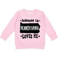 thumbnail image 2 of Inktastic Someone in Pennsylvania Loves Me Toddler Sweatshirt, 2 of 4