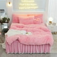 thumbnail image 3 of Luxury Pure Plush Shaggy Warm Fleece Bedding Set Mink Duvet Cover Set, 3 of 16