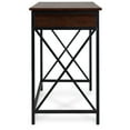 thumbnail image 6 of DecorTech Industrial Metal and Wood 30 "H Writing Desk with Drawer, Walnut, 6 of 11