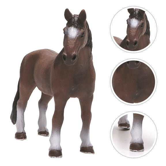 UPKOCH horse figurines for kids Simulated Horse Toy Brown 1Pack Decoration