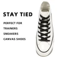 thumbnail image 4 of 1pair Double Layers Flat Boot Shoe Laces Strings Black for Sneakers Tennis Shoes, 4 of 6