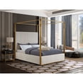 thumbnail image 3 of Meridian Furniture Jones Cream Velvet King Bed, 3 of 11