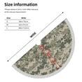 thumbnail image 3 of Christmas Tree Skirt Army Digital Camouflage Xmas Tree Skirt with Tassels Christmas Holiday Decoration 30", 3 of 6