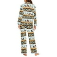 thumbnail image 6 of DISNIMO Horse Aztec Print Women 2 Piece Pajama Set Long Sleeve Sleepwear with Long Pants Button Down Pj Lounge Sets Casual Comfy Loungewear Nightwear with Pockets, XS, 6 of 7