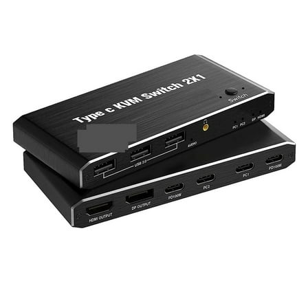 3 4 USB C KVM Switch 4K 144Hz USB 2.0 KVM Switch USB 8K 60Hz HMI DP USB KVM Switcher ,Easy to Use