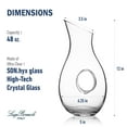 thumbnail image 2 of Luigi Bormioli Crescendo Wine Carafe (48oz), 2 of 8