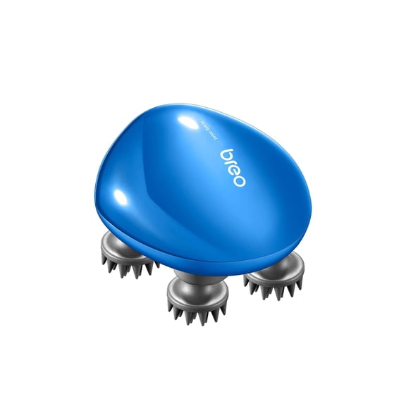 Breo Scalp Massager, IPX7 Waterproof , Detangler Hair Care for Stress Relief Home, Travel, Oudoor (Blue)
