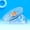 Blue, variant on Clear Silent Hamster Flying Saucer Running Wheel - 7.09 Inch Medium Spinner Exercise Disks for Dwarf Hamsters, Mice, Gerbils - Safe Solid Surface Pet Toy