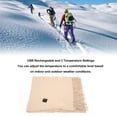 thumbnail image 4 of Heated Scarf Lightweight Soft With 3 Temperature Settings Easy To Use Zipper Pocket Fleece Neck Gaiter Scarf For Indoor And Outdoor Activities, 4 of 8