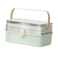 thumbnail image 1 of Caja de Joyería de Tocador de viaje Sunnimix Organizador de almacenamiento de joyas verde, 1 of 8