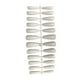 thumbnail image 2 of Qarigey 24 piezas de barniz de diseño de ataúd de uñas postizas puntas de uñas artificiales extralargas suministros de manicura estilo Arte de uñas blanco, 2 of 6