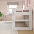 thumbnail image 4 of Max & Lily Solid Wood Loft Bed with Desk, Modern Farmhouse High Twin Loft Bed For Kids, 4 of 8
