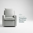 thumbnail image 4 of Storkcraft Timeless Upholstered Recline Glider with USB, Salt & Pepper Boucle, 4 of 11