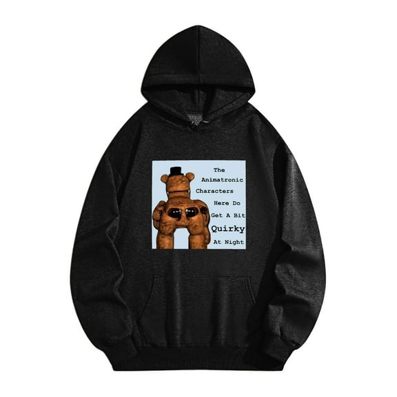 Five-Nights at Freddy Merch Mens Ultimate Heavyweight Pullover Hoodie Sweatshirt