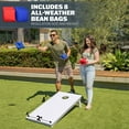 thumbnail image 4 of GoSports 4 x 2 ft Resort Collection All Weather Cornhole Board Set - Regulation Size - White DIY, 4 of 6