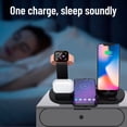 thumbnail image 4 of Ouxumoll 3 in 1 Charging Station Apple, Get Ready for Effortless Simultaneous Charging, Compatible with iPhone 17/16/15/14/13/12/11/XR/X/8 Series & Android Phones, Black, 4 of 9