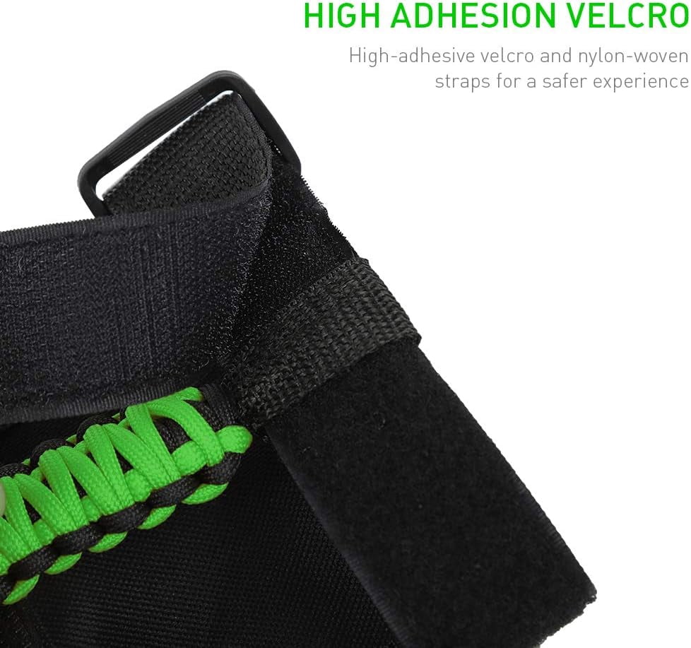 4 x Roll Bar Grab Handles Grip Handle for Jeep Wrangler CJ YJ TJ JK JKU JL JLU & Gladiator JT 1955-2023, Interior Accessories, Green