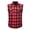 Red&11#0414X, variant on Fabrcox Plaid Sleeveless Flannel Shirt Men Collared Button Down Tank Top for Men Big and Tall Color Block Lightweight Outdoor Vest Shirts with Pockets Gray XL