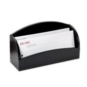 Black Crocodile Embossed Leather Letter Holder