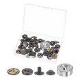 thumbnail image 1 of Unique Bargains Gunmetal Snap Fasteners Kit with Base & Storage Box for Clothing (12 Sets), 1 of 7