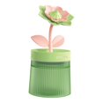 thumbnail image 2 of Humidificador LED, humidificador de aire, luz nocturna, 4 temporizadores, portátil, recargable, para plantas, habitación de niños, oficina, guardería. Verde, 2 of 8