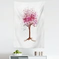 thumbnail image 1 of Floral Tapestry, Japanese Cherry Blossom Buds Sakura Tree in Watercolor Beauty Essence Art, Fabric Wall Hanging Decor for Bedroom Living Room Dorm, 5 Sizes, Magenta Redwood, by Ambesonne, 1 of 1