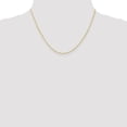 thumbnail image 4 of 10K Yellow Gold Singapore Chain Styles Necklace 1 mm 18 inch, 4 of 4
