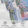 thumbnail image 5 of Yayeee 100% Cotton Hand Towels for Bathroom 16" x 28" Soft Absorbent Kitchen Towel, Blue Floral Window, 5 of 7