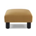 thumbnail image 4 of Jules Square Accent Footstool Ottoman Gold, 4 of 9