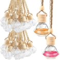 thumbnail image 1 of 100 Pcs Car Air Freshener Hanging Bottle Empty Glass Diffuser Bottles Perfume Bottle Refillable Car Air Freshener Pendant Aromatherapy Frag, 1 of 7