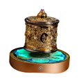 thumbnail image 4 of Rueda de oración budista Fengshui que gira suave y fácilmente. Adorno decorativo para Mantra de seis palabras, 4 of 9