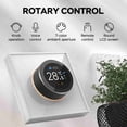 thumbnail image 2 of M Buder Smart Thermostat for House 1.32in TFT Screen Touch Knob Voice WIFI Temperature Controller with Ambient Lights for Home Water Heating GA White 3.39 inches / 8.6 cm, 2 of 7