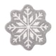 thumbnail image 1 of pstuiky Alfombra de invierno con copos de nieve|67 cm (26,4 pulgadas)|tapete de entrada navideño con copos de nieve|antideslizante y lavable, 1 of 7