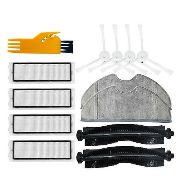 Main Side Brush Filter and Mop Cloth Replacement Accessories for Qihoo 360 S5 S7 S7 Pro Robotic Vac