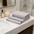 thumbnail image 6 of Cotton Bath Towels, Absorbent Terry Towels, Soft Quick-Dry Solid Color Towels for Bathroom, Large Size 74x34cm, 6 of 6